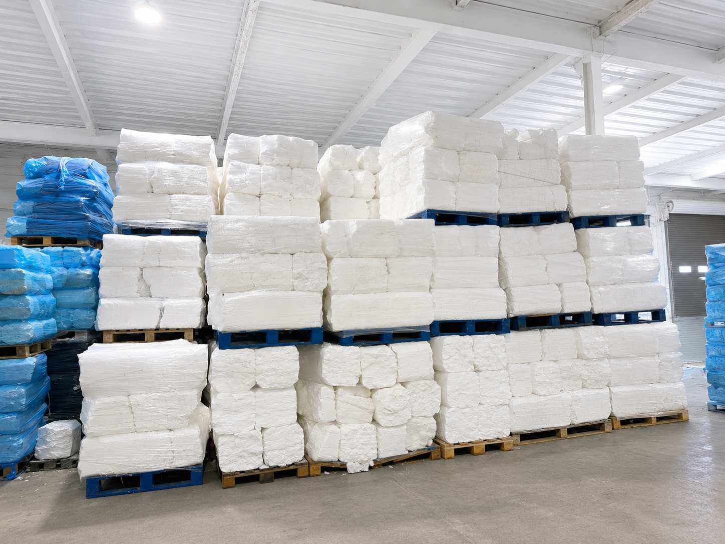 EPS briquette warehouse — Enviro GY Grimsby polystyrene recycling facility